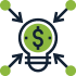 money light bulb icon